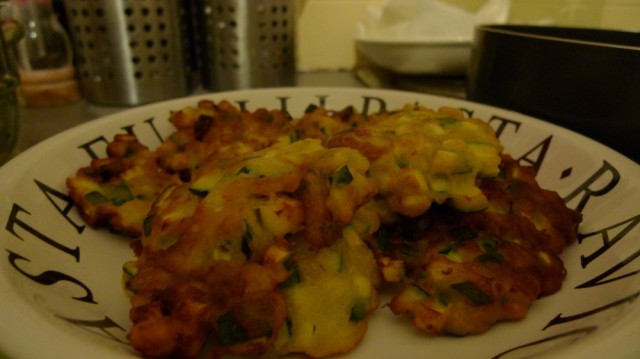 Zucchini (courgette ) fritters
