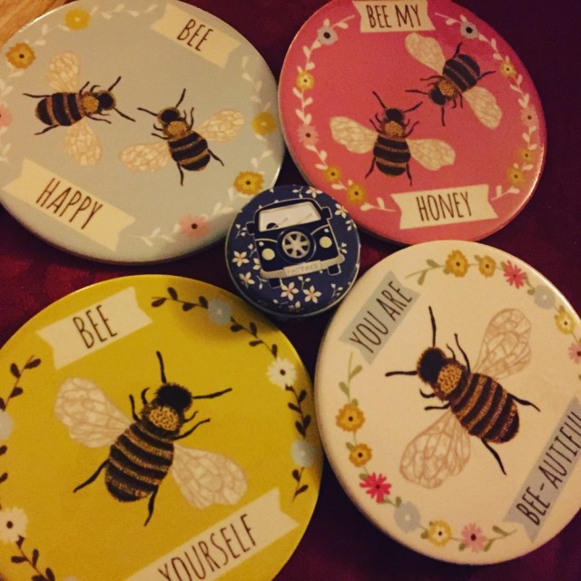 Bee coasters