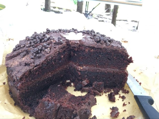 Birthday chocolate cake