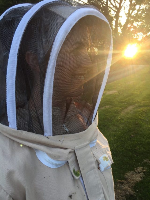 Oni in a bee suit, photo by Alan Law